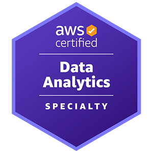AWS Certified Data Analytics Specialty badge