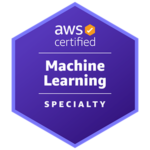 AWS Certified Machine Learning Specialty badge