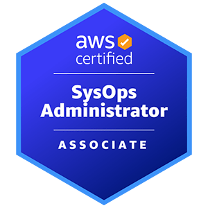 AWS Certified SysOps Administrator Associate badge