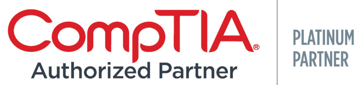 CompTIA Authorized Partner Platinum logo, CompTIA Authorized Partner Platinum.