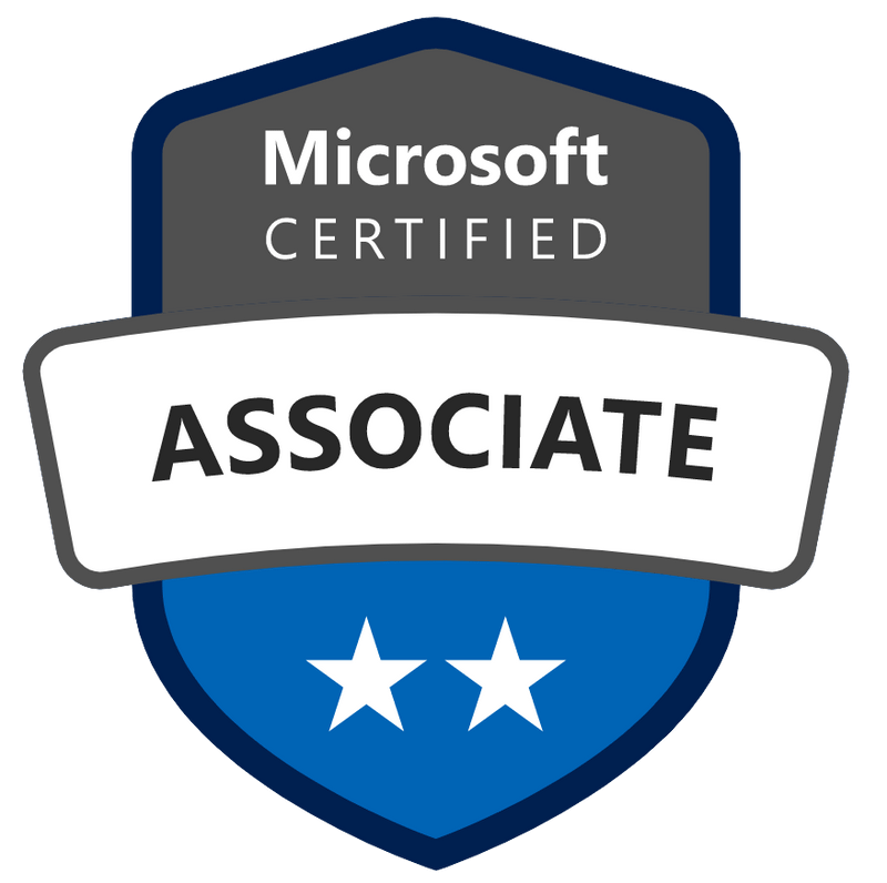Logo certification Microsoft Azure Certified Associate